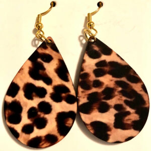 Ear Ring with leopard print design